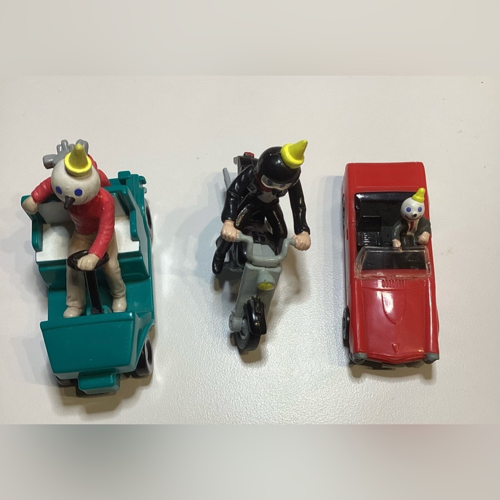 Jack In The Box Jack Driving Red Pontiac GTO Black Interior 1/64 Car Rare Lot